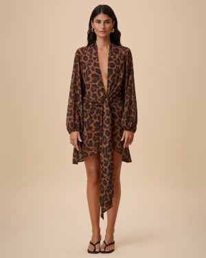 Wrap Midi Dress - Leo